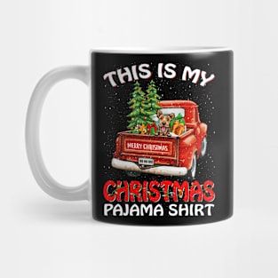 This Is My Christmas Pajama Shirt Welsh Terrier Truck Tree Mug